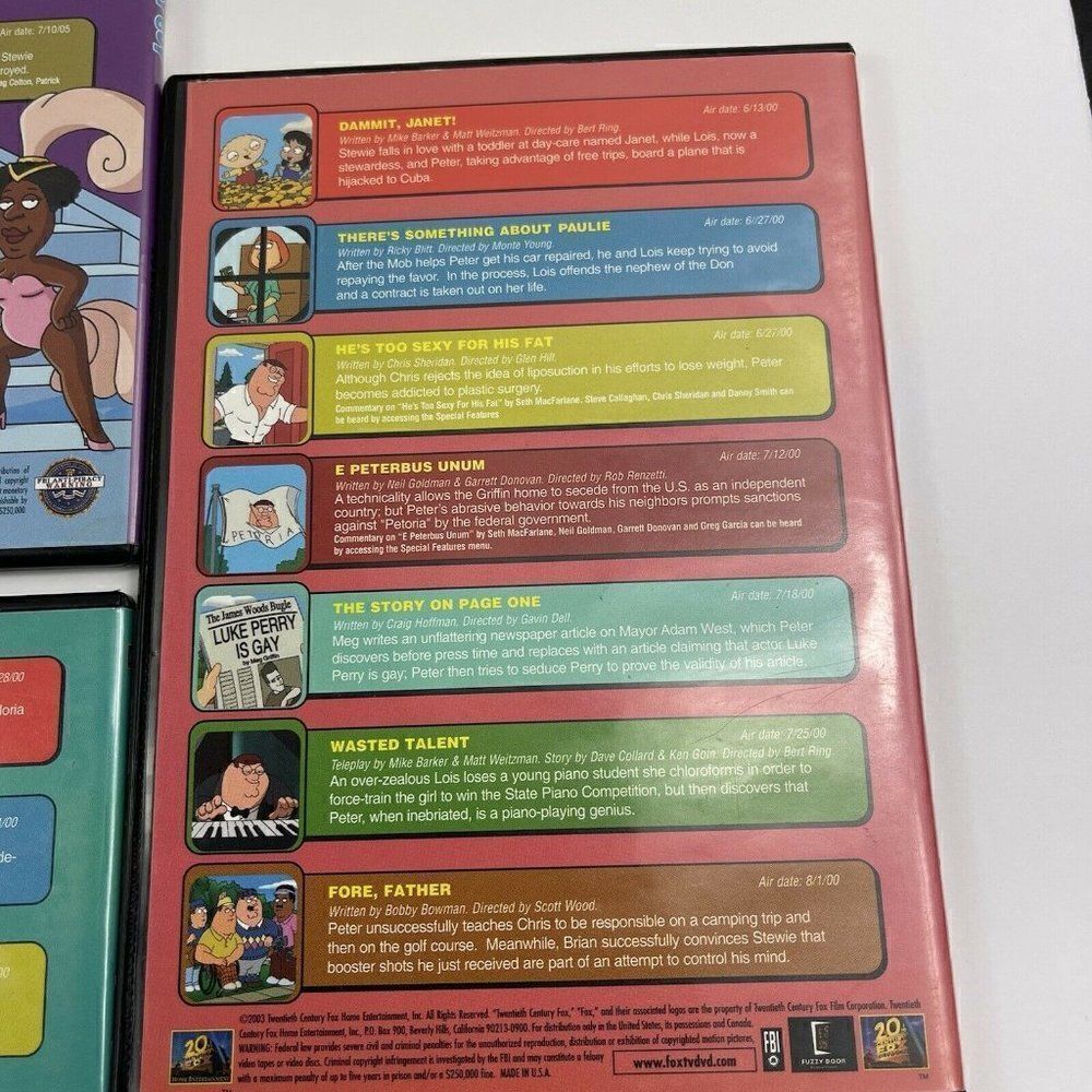 Family Guy Season 1 and Season 2 DVD - Picture 8 of 8